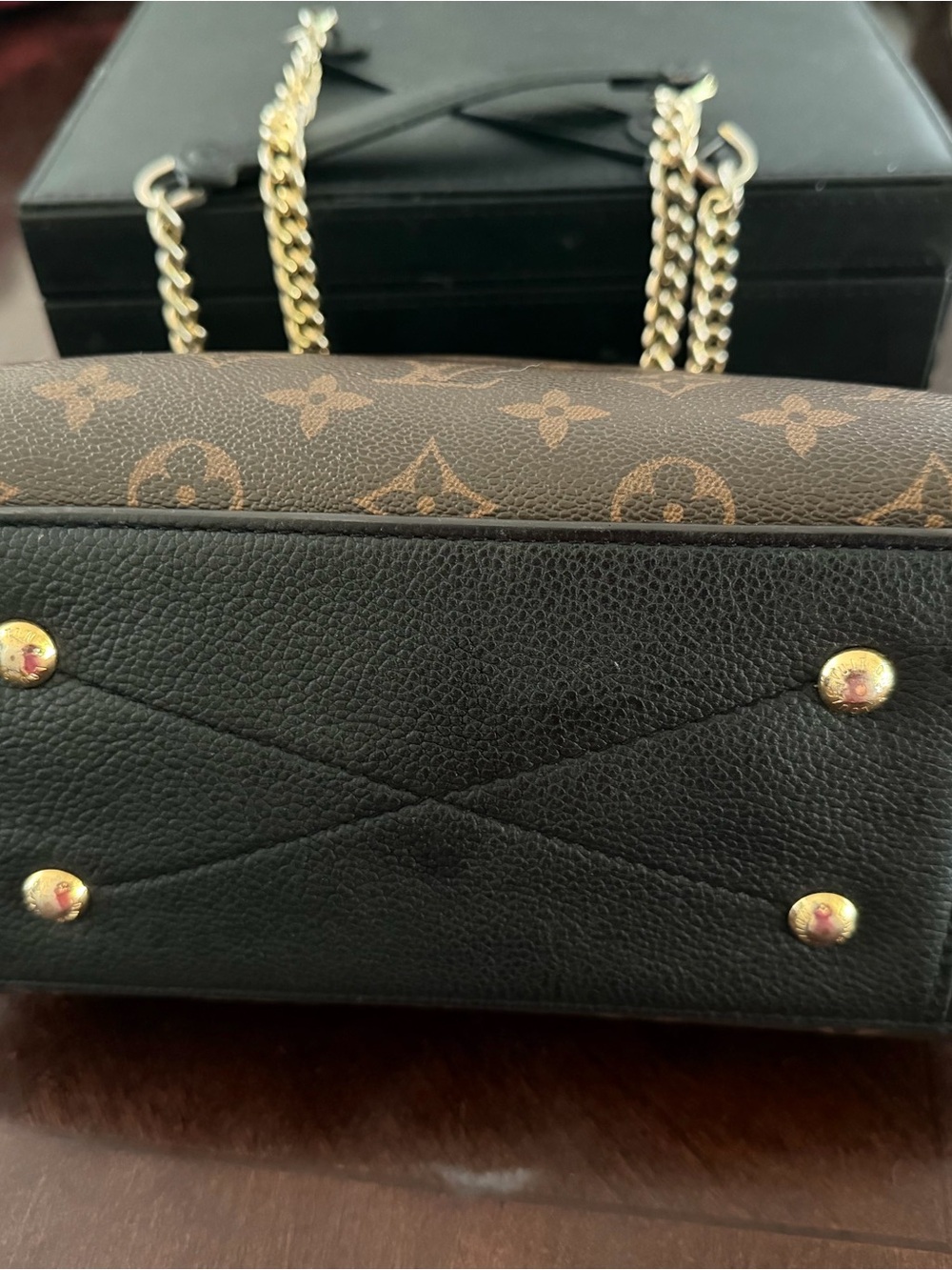 Louis Vuitton Monogram Surene BB Bag with Gold Chain Straps - Picture 5 of 13